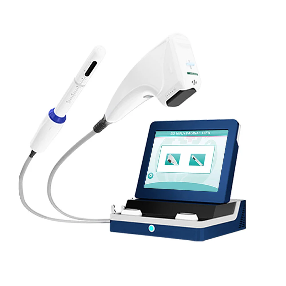 equipo hifu 9d profesional con pantalla y cabezales ultrasonido estetica facial y corporal