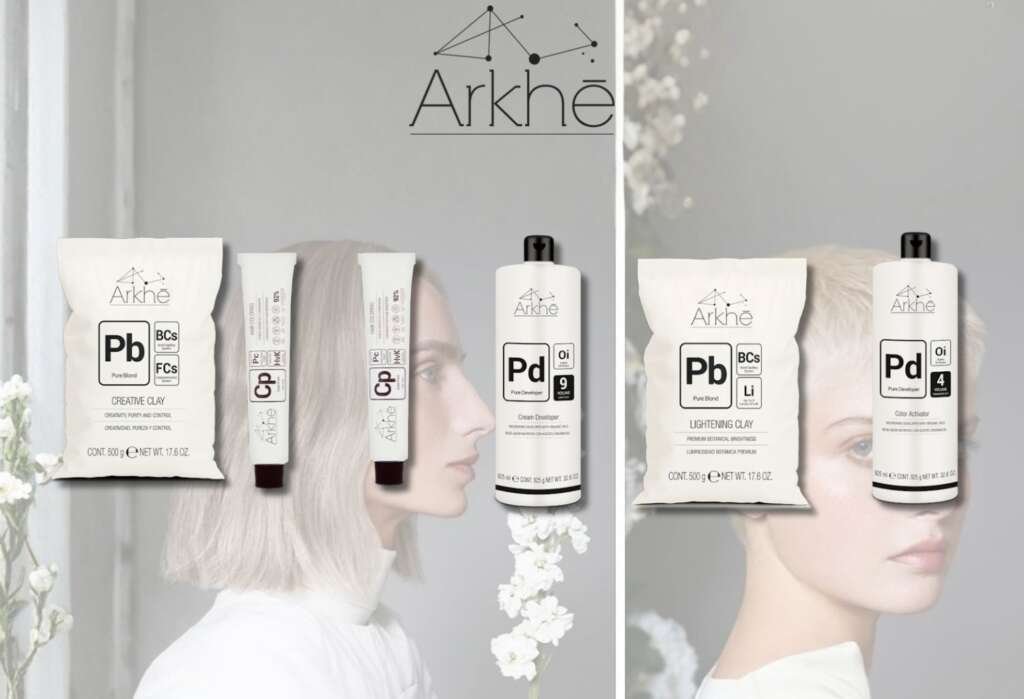 Productos Arkhe Creative Clay para decoloración capilar profesional botánica