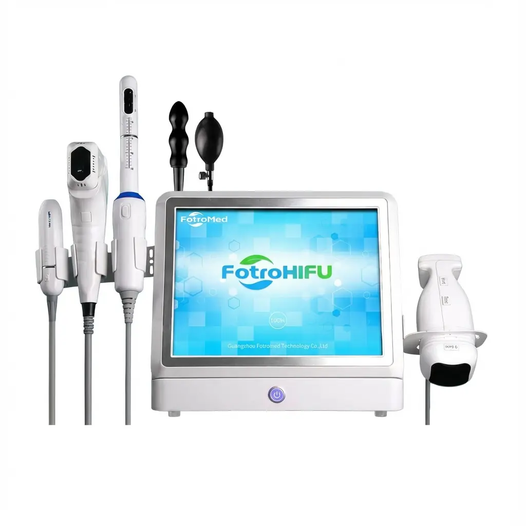 maquina hifu profesional fotrohifu con cabezales estetica facial corporal ultrasonido focalizado