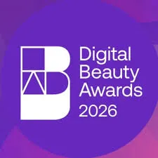 Digital Beauty Awards 2026 Logotipo oficial de los Digital Beauty Awards 2026 sobre fondo morado con diseño minimalista y tipografía blanca.