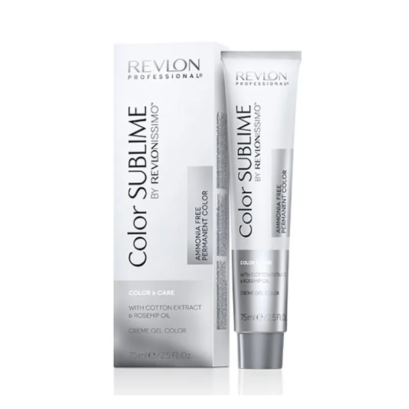 Tinte Revlonissimo Color Sublime sin amoníaco de Revlon Professional con fórmula vegana y tratamiento color & care.