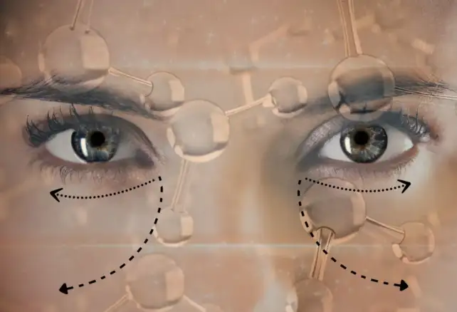 Primer plano de ojos femeninos representando tratamientos estéticos y rejuvenecimiento del contorno ocular