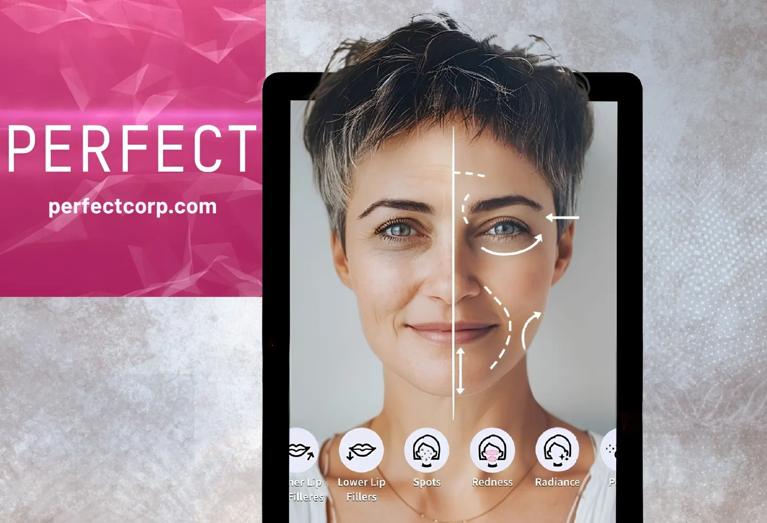 Análisis facial con inteligencia artificial que compara el aspecto del rostro mediante tecnología digital