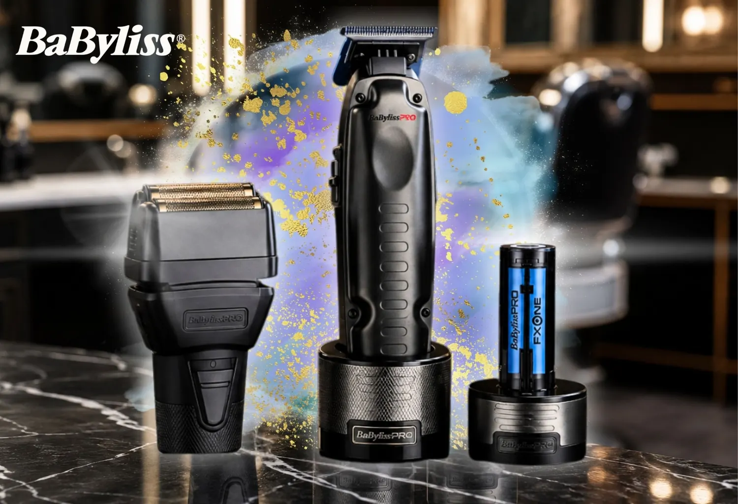 Máquinas profesionales BaBylissPRO FXONE con batería intercambiable para barbería