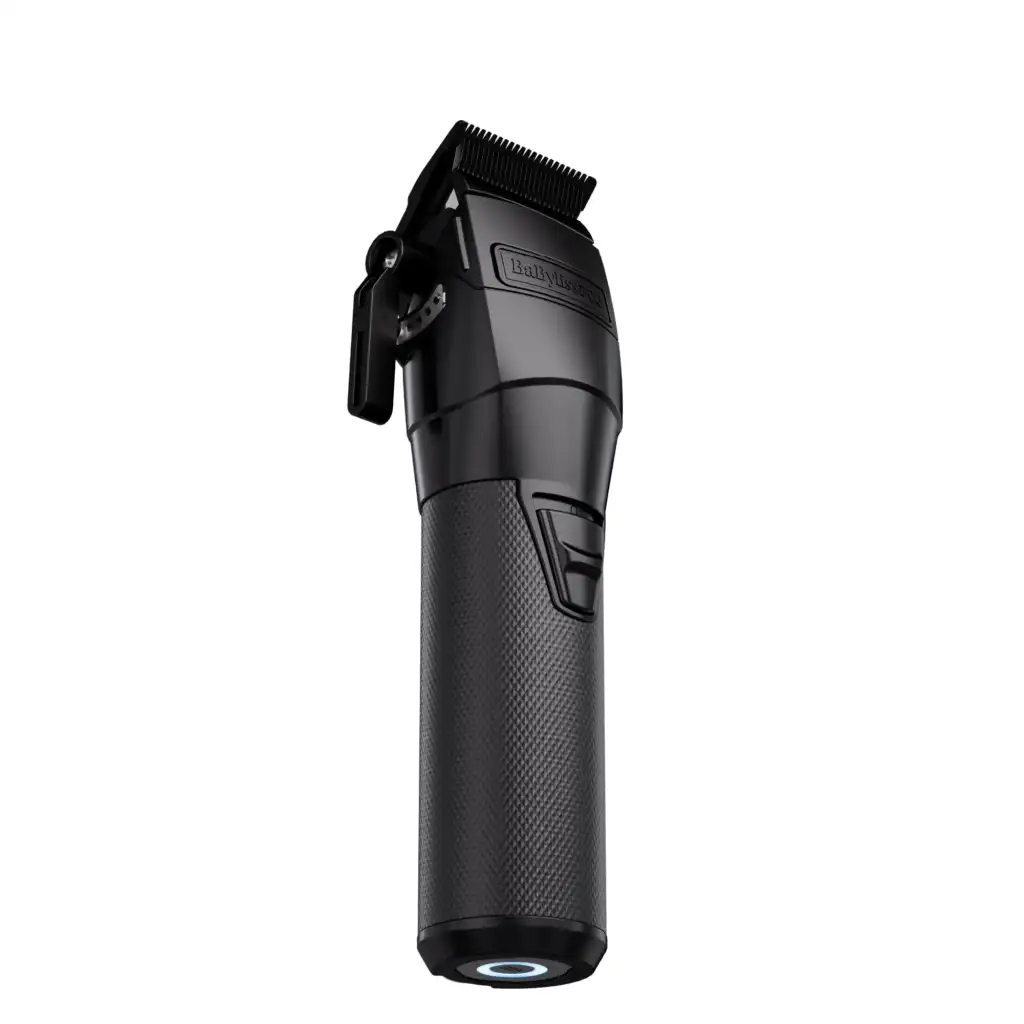 BaBylissPRO FXONE – clipper profesional de barbería Clipper profesional BaBylissPRO FXONE en color negro con cuchilla de corte y palanca lateral de ajuste.