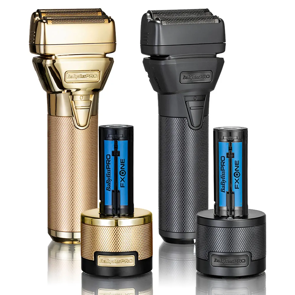 BaBylissPRO FXONE Shaver con baterías intercambiables Afeitadoras BaBylissPRO FXONE dorada y negra con baterías intercambiables