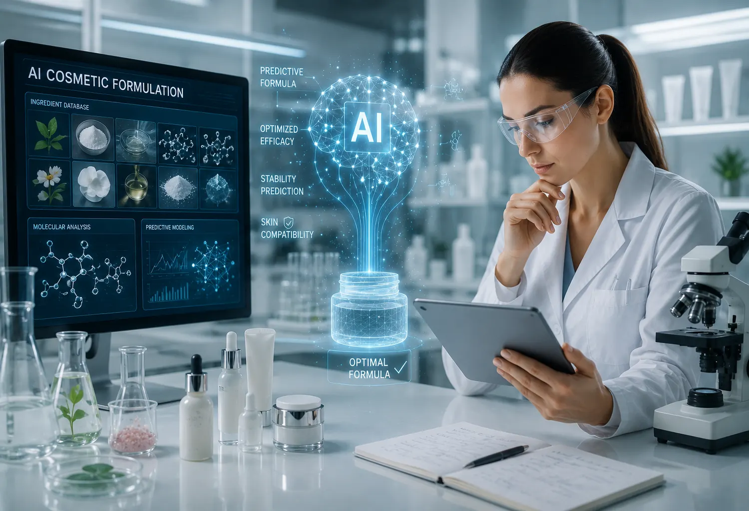 Inteligencia artificial aplicada al desarrollo y formulación de productos cosméticos en laboratorio