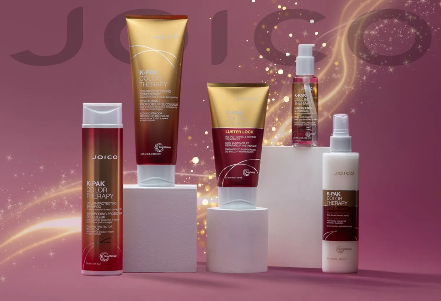 Productos JOICO K-PAK Color Therapy para el cuidado y protección del cabello teñido