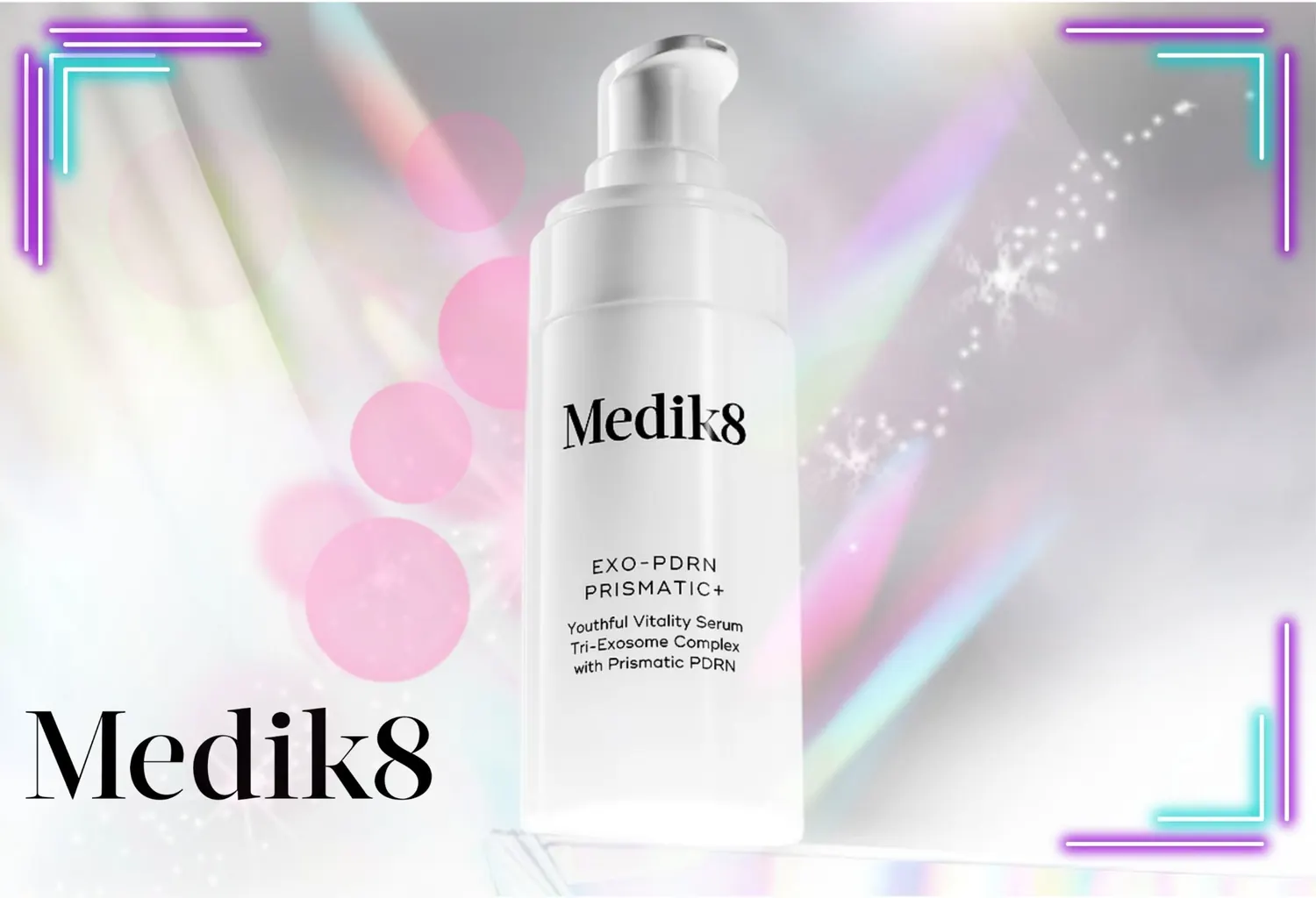 Medik8 Exo-PDRN Prismatic+ Youthful Vitality Serum con complejo de exosomas y PDRN.