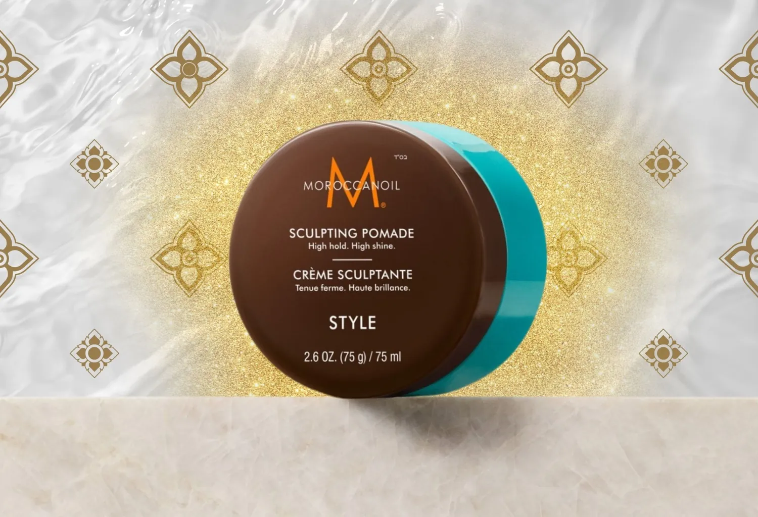 Moroccanoil Sculpting Pomade, pomada de peinado de fijación alta y acabado brillante