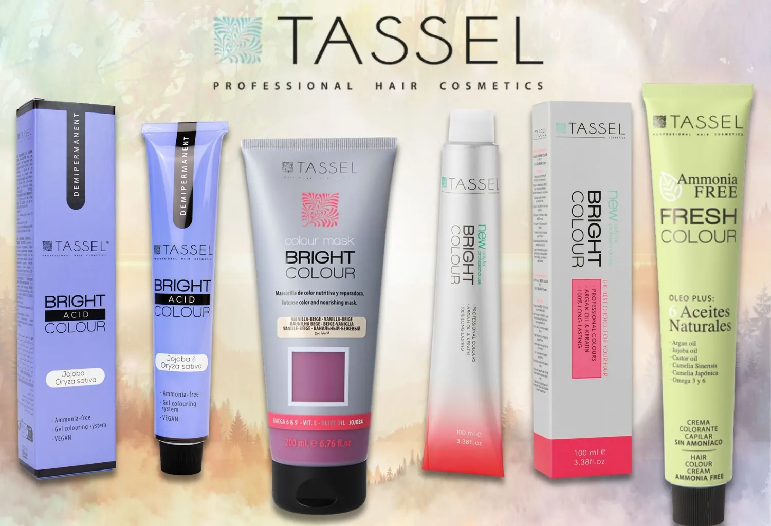 Productos de coloración profesional Tassel para peluquerías