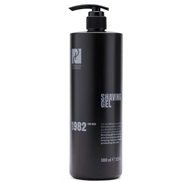Envase real de 1982 Shaving Gel, gel profesional de afeitado de 1000 ml