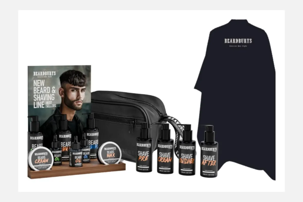 Kit profesional real de la nueva línea de barba y afeitado Beardburys de Carobels