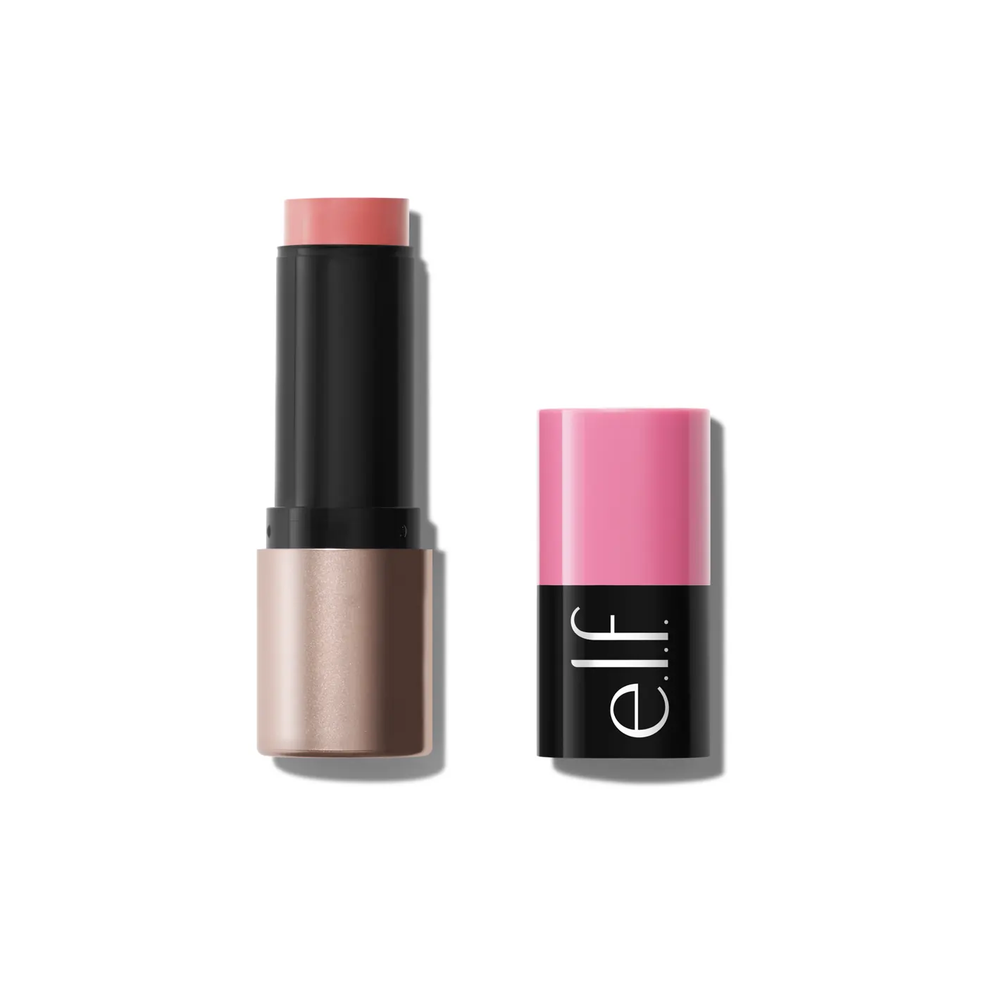 Colorete e.l.f. Soft Glam Cream Blush Pink On It abierto sobre fondo blanco