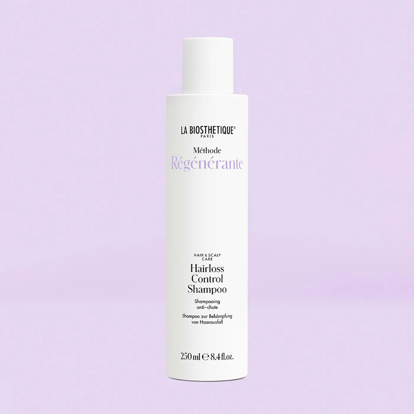 Envase de Hairloss Control Shampoo de 250 ml