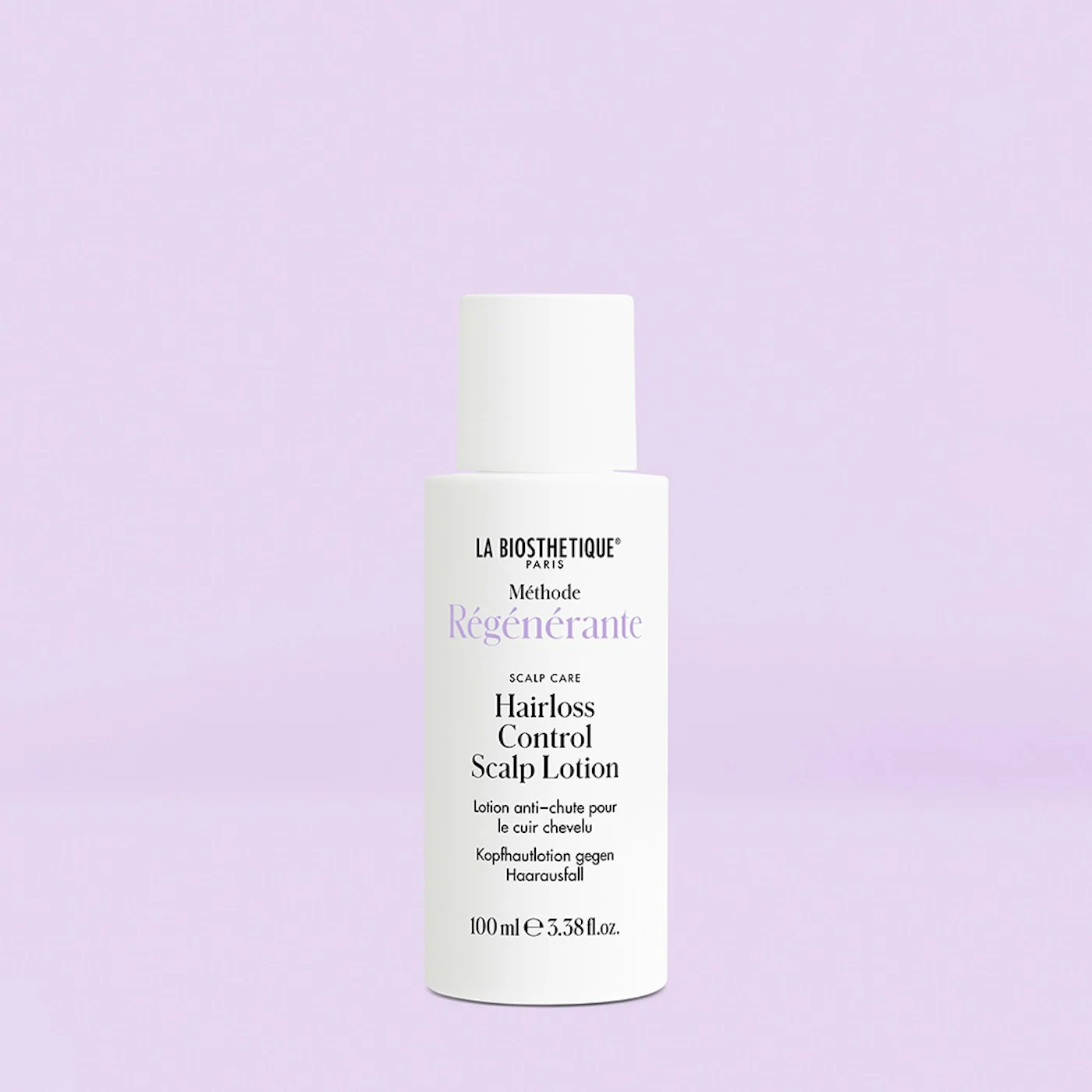 Loción Méthode Régénérante de 100 ml sobre fondo lavanda
