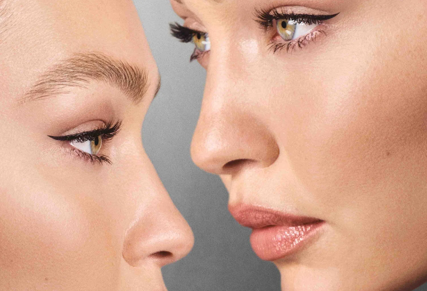 Dos modelos en la campaña oficial de Maybelline Brow Inserts