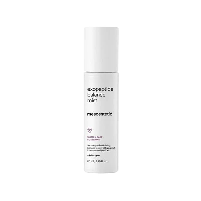 Detalle del frasco de bruma bifásica Exopeptide Balance Mist