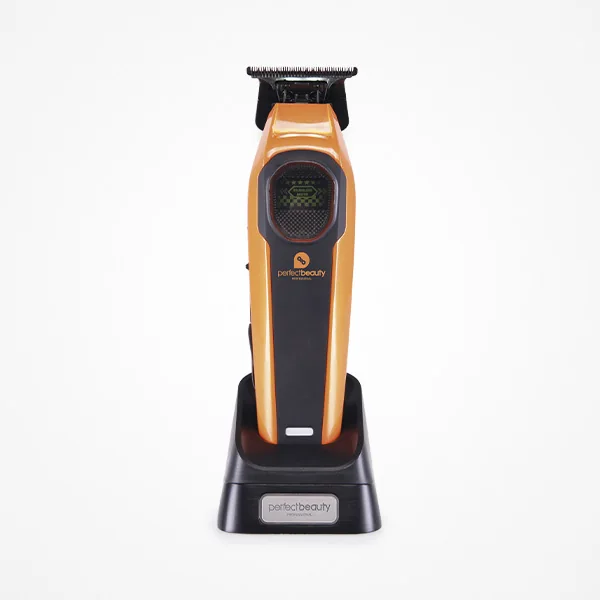 Máquina Orbis Beam Trimmer con cabezal de detalle