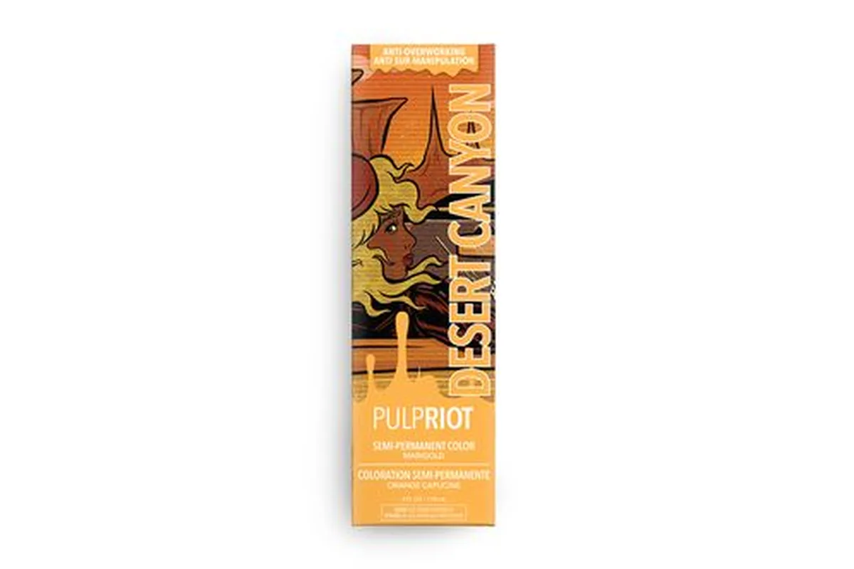Envase oficial de la coloración semipermanente Pulp Riot Desert Canyon de la colección Sin City