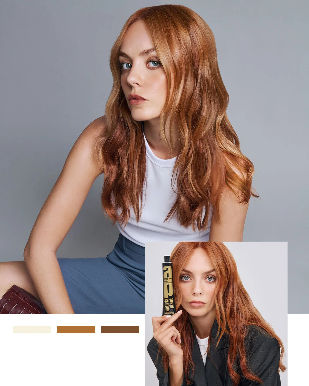 Cabello cobrizo largo del look Fiona de Studio Cast