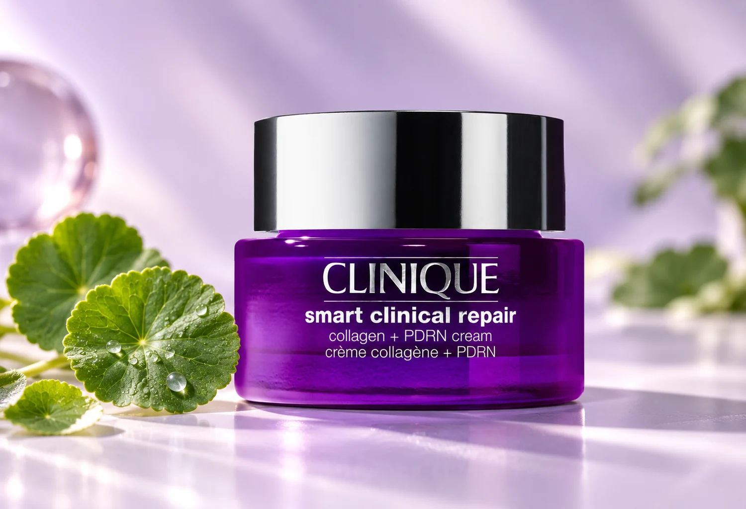 Tarro violeta de Clinique Smart Clinical Repair Collagen + PDRN Cream