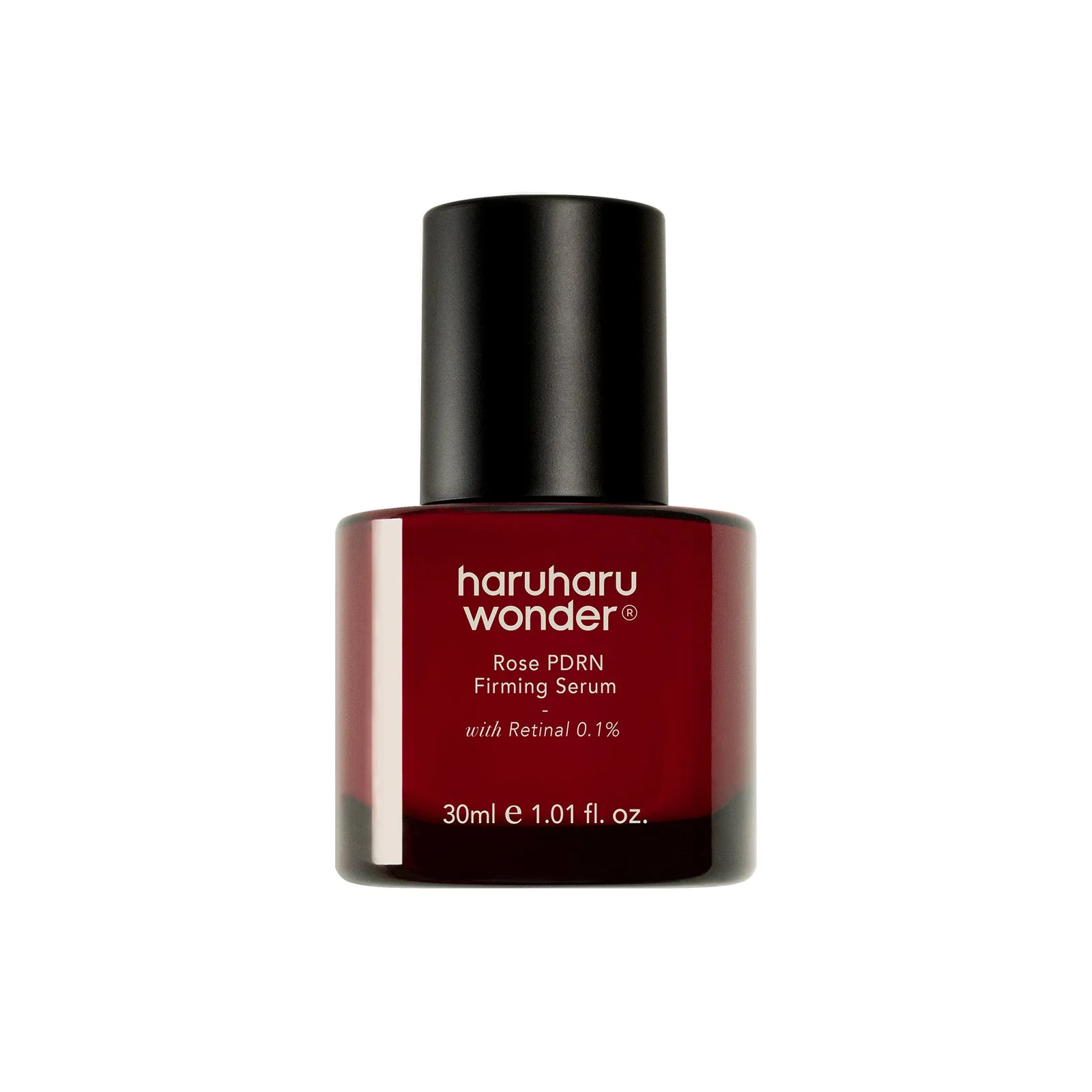 Envase rojo de Rose PDRN Firming Serum con retinal 0,1 %