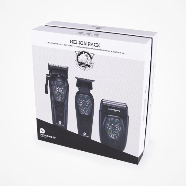Caja del pack Helion con sus tres herramientas
