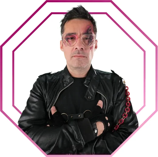 Retrato de Jordi Cruz en el material de Los Juegos del Makeup