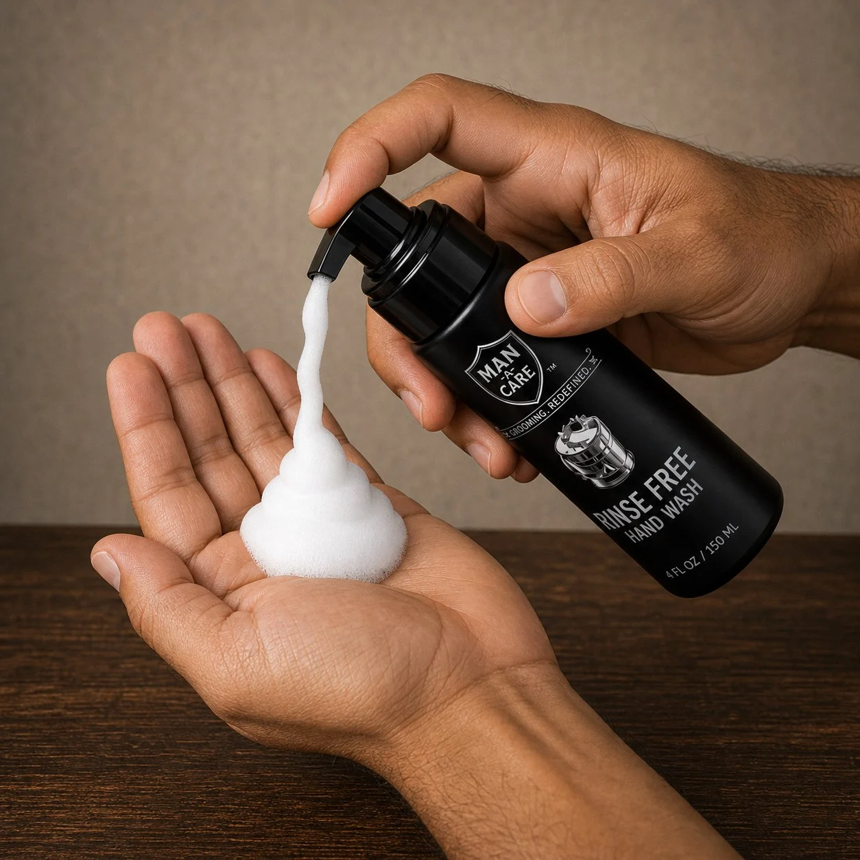 Espuma MANACARE Rinse Free para limpieza de manos