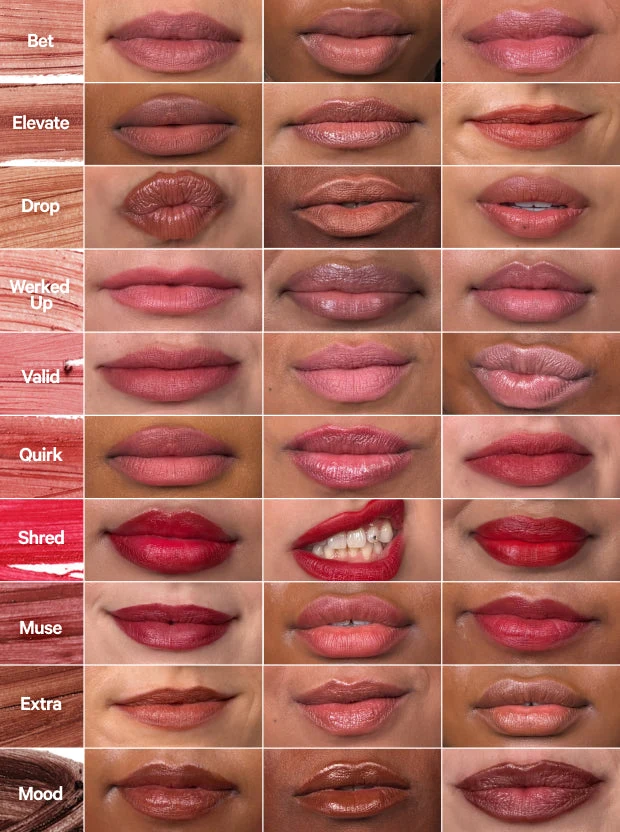 Selección de tonos Line + Fill aplicada en labios