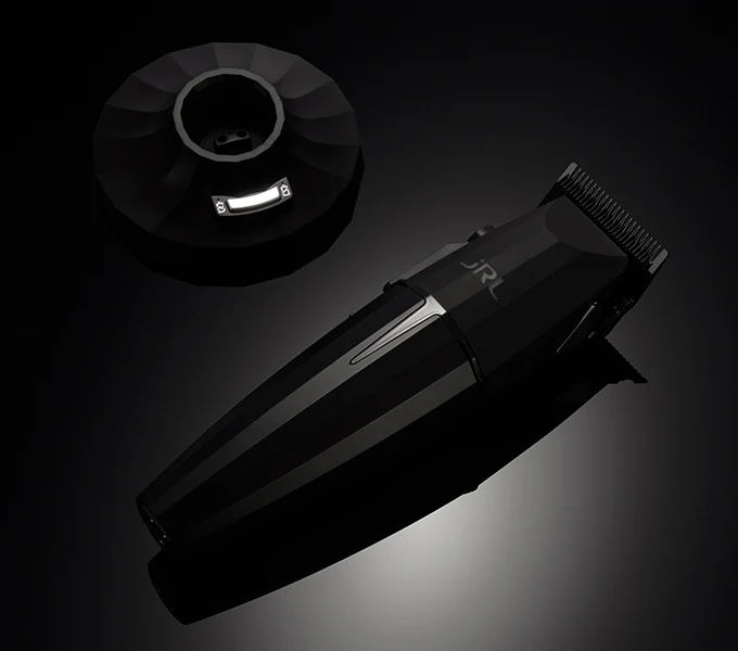 Máquina JRL Onyx negra con base de carga