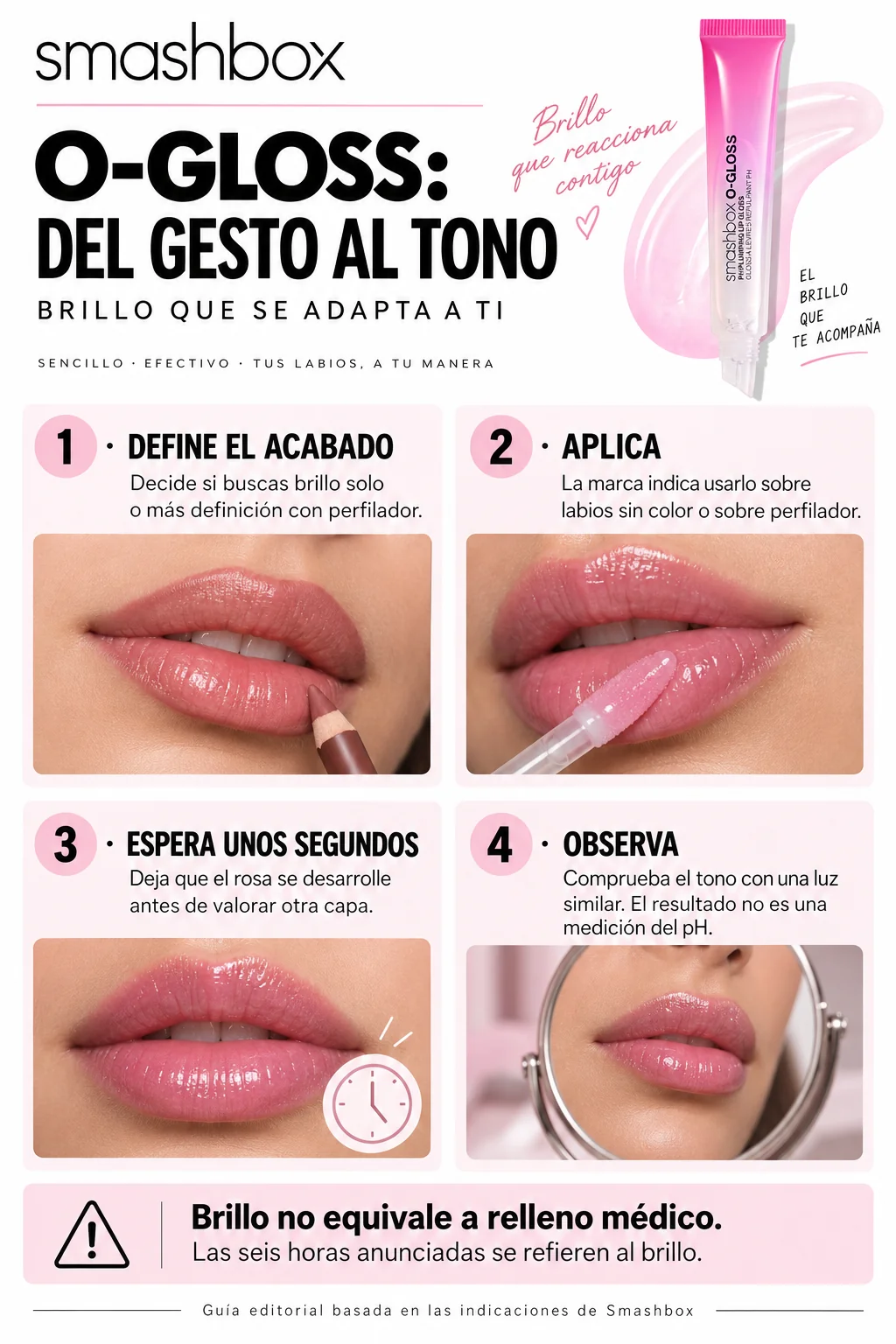 Cuatro pasos para aplicar y valorar el color de O-Gloss